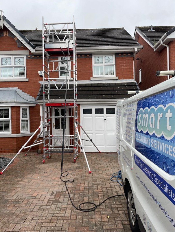 Mobile scaffolding for roof cleaning in liverpool.jpg